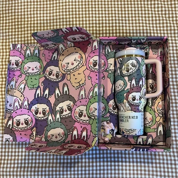 Labubu Stanley 40oz Cup Pink Handle Cup - Picture 4 of 4